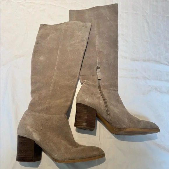 Tan suede leather Women's Boots - pointed toe size 7.5 - Picture 7 of 10